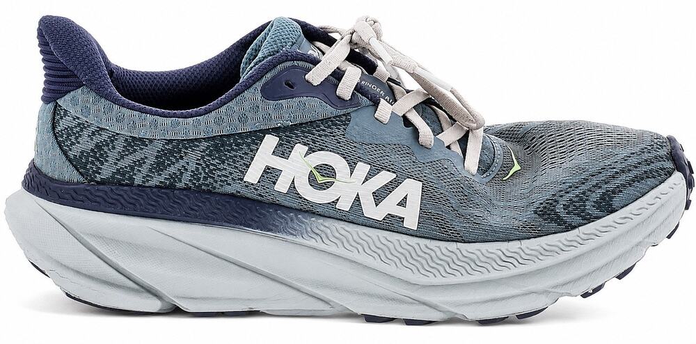 HOKA One One Women’s Running/Walking Shoes Size 8 Wide Blue Gray Trail Sneakers